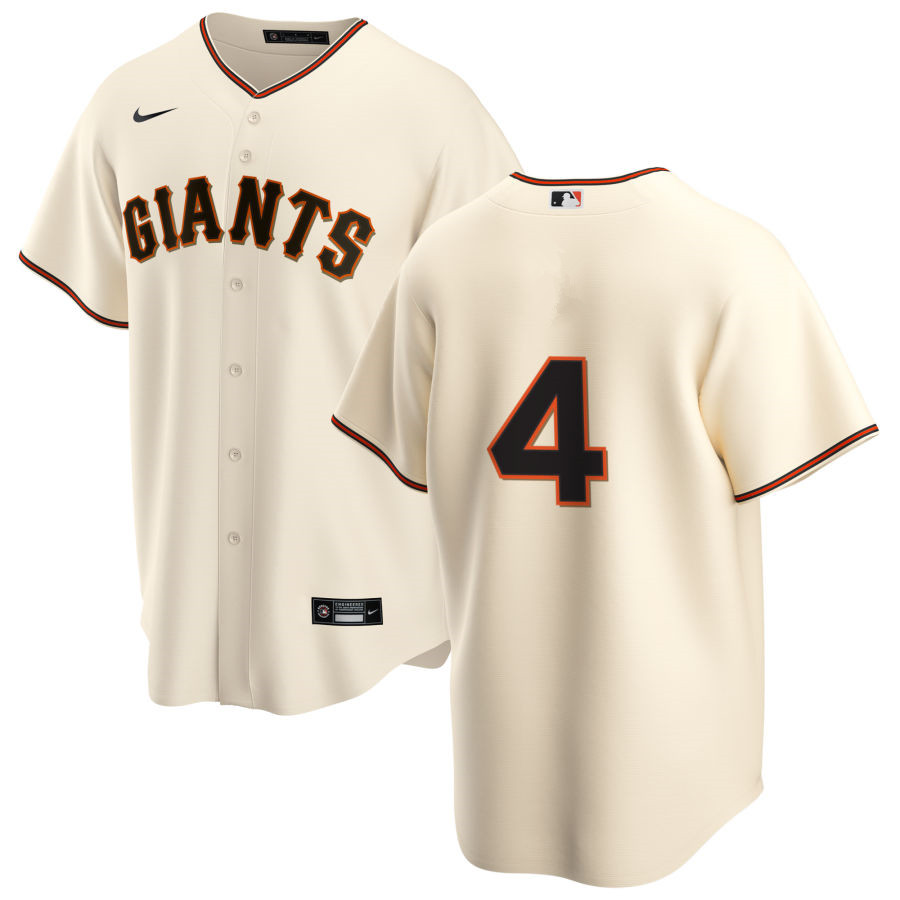 Nike Men #4 Mel Ott San Francisco Giants Baseball Jerseys Sale-Cream